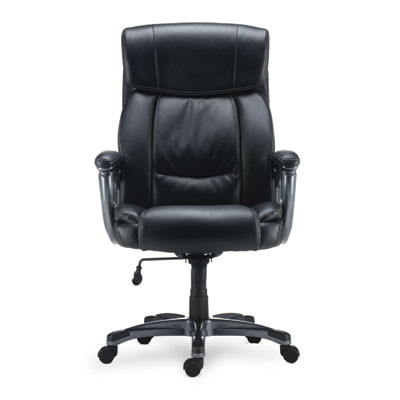 Alera Egino Big And Tall Chair, Supports Up To 400 Lb, Black Seat/Back, Black Base