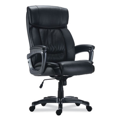 Alera Egino Big And Tall Chair, Supports Up To 400 Lb, Black Seat/Back, Black Base