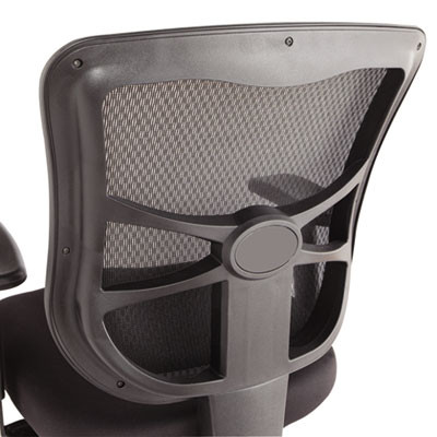 Alera Elusion Series Mesh Mid-Back Multifunction Chair, Prem Fabric, Supports Up To 275 Lb, 17.7" To 21.4" Seat Height, Black