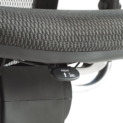 Alera Eq Series Ergonomic Multifunction Mid-Back Mesh Chair, Supports Up To 250 Lb, Black