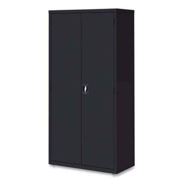 Economy Assembled Storage Cabinets, 5 Shelves, 36" x 18" x 72", Black