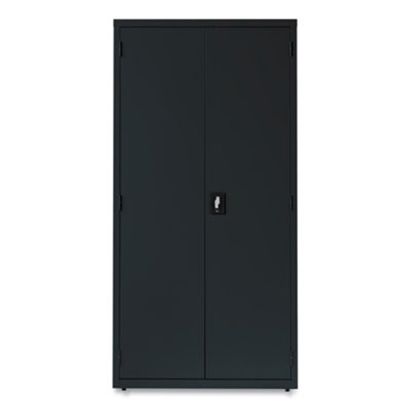 Economy Assembled Storage Cabinets, 5 Shelves, 36" x 18" x 72", Black