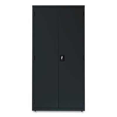 Economy Assembled Storage Cabinets, 5 Shelves, 36" x 18" x 72", Black