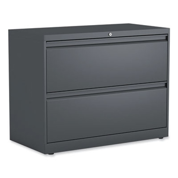 Lateral File, 2 Legal/Letter/A4/A5-Size File Drawers, Charcoal, 36" x 18.63" x 28"