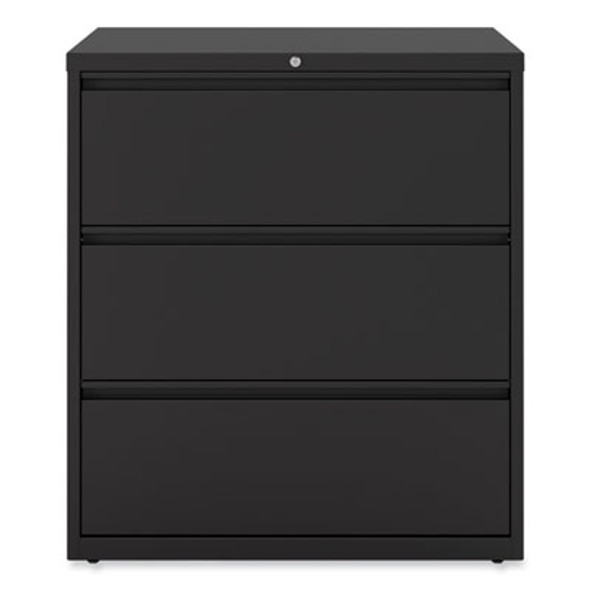 Lateral File, 3 Legal/Letter/A4/A5-Size File Drawers, Black, 36" x 18.63" x 40.25"