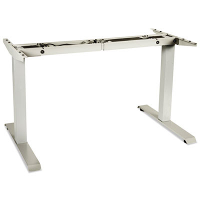 Alera Adaptivergo Sit-Stand Two-Stage Electric Height-Adjustable Table Base, 42.03" To 70.9" x 23.6" x 27" To 45.2", Gray