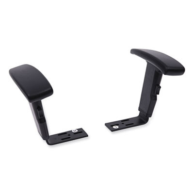 Optional Height-Adjustable T-Arms For Alera Essentia And Interval Series Chairs, Black, 2/Set