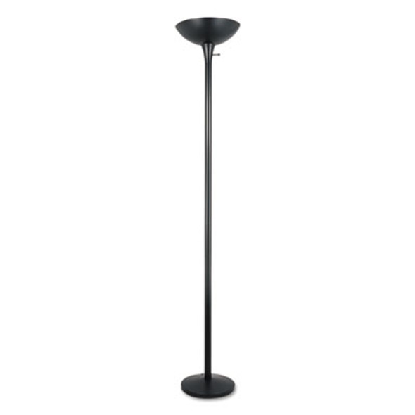Torchier Floor Lamp, 12.5w x 12.5d x 72h, Matte Black