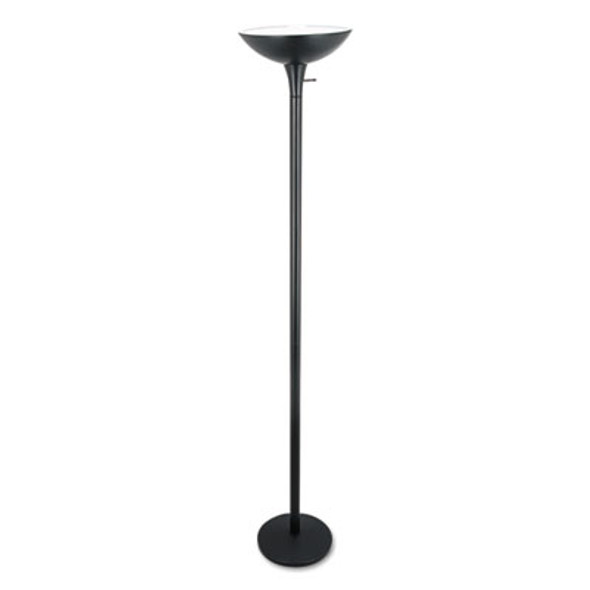Torchier Floor Lamp, 12.5w x 12.5d x 72h, Matte Black