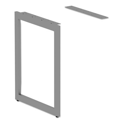 Alera Open Office Series O-Leg Return Base, Fully Adjustable, 36 To 70.78w x 23.38d x 28.5h, Silver