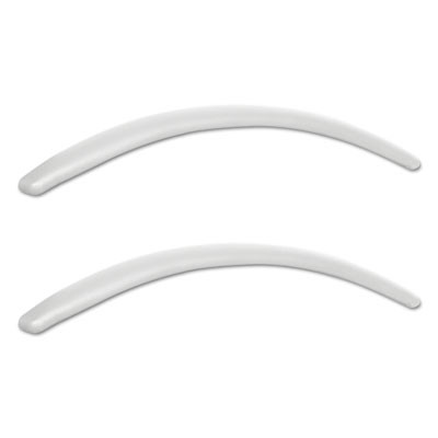 Alera Neratoli Series Replacement Arm Pads For Alera Neratoli Series Chairs, Faux Leather, 1.77 x 15.15 x 0.59, White, 2/Set
