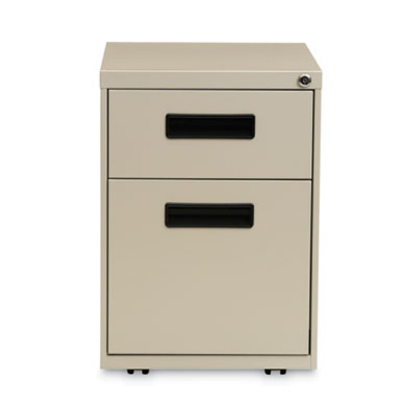 File Pedestal, Left Or Right, 2-Drawers: Box/File, Legal/Letter, Putty, 14.96" X 19.29" X 21.65"