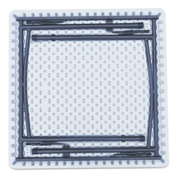 Square Plastic Folding Table, 36w X 36d X 29.25h, White