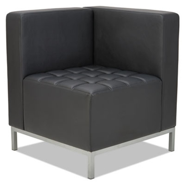 Alera Qub Series Corner Sectional, 26.38" x 26.38" x 30.5", Black