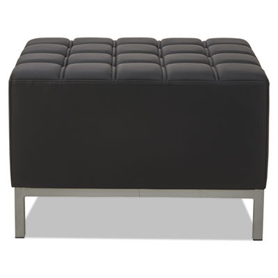 Alera Qub Series Ottoman, 26.38" x 21.5" x 17.5", Black