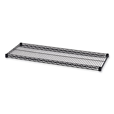 Industrial Wire Shelving Extra Wire Shelves, 48w X 18d, Black, 2 Shelves/Carton