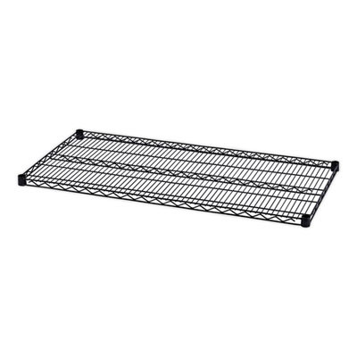 Industrial Wire Shelving Extra Wire Shelves, 48w X 24d, Black, 2 Shelves/Carton