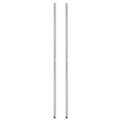 Stackable Posts For Wire Shelving, 36" High, Silver, 4/Pack