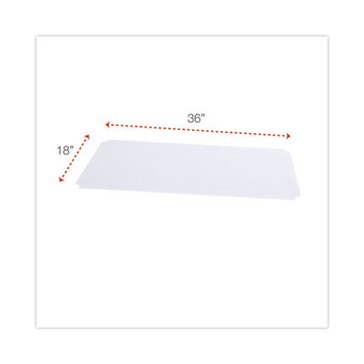 Shelf Liners For Wire Shelving, Clear Plastic, 36w X 18d, 4/Pack