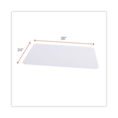 Shelf Liners For Wire Shelving, Clear Plastic, 36w X 24d, 4/Pack