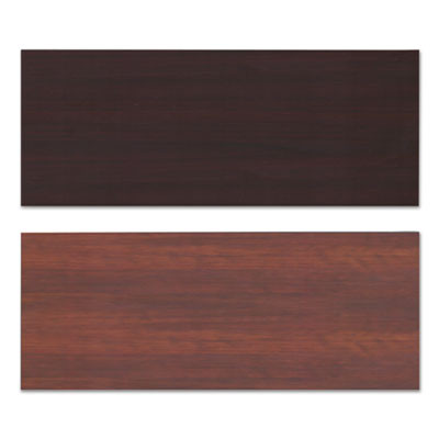Reversible Laminate Table Top, Rectangular, 59.5w X 23.63,Medium Cherry/Mahogany