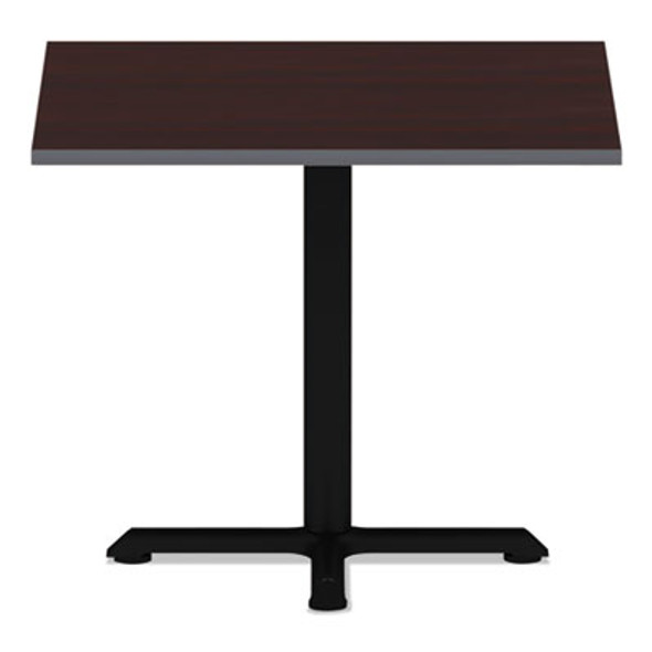 Reversible Laminate Table Top, Square, 35.38w X 35.38d, Medium Cherry/Mahogany