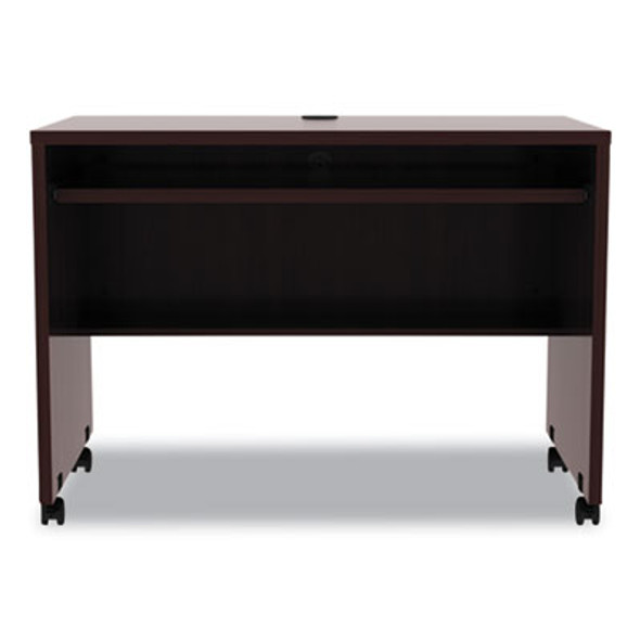 Alera Valencia Series Mobile Workstation Desk, 41.38" X 23.63" X 30", Mahogany
