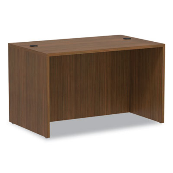 Alera Valencia Series Straight Front Desk Shell, 47.25" X 29.5" X 29.63", Modern Walnut