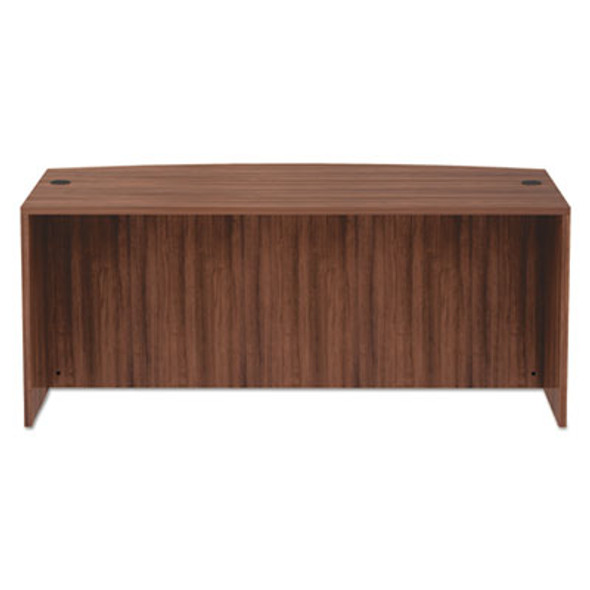 Alera Valencia Series Bow Front Desk Shell, 71" X 41.38" X 29.63", Modern Walnut