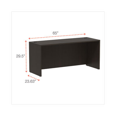 Alera Valencia Series Credenza Shells, 65w X 23.6d X 29.5h, Espresso