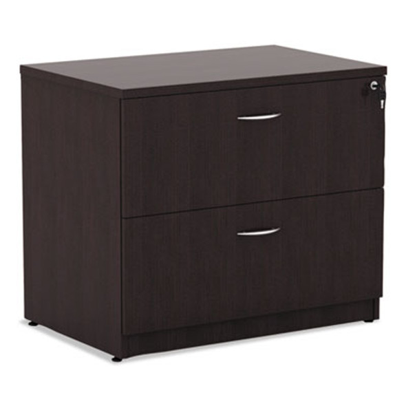 Alera Valencia Series Lateral File, 2 Legal/Letter-Size File Drawers, Espresso, 34" X 22.75" X 29.5"