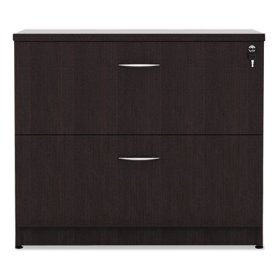 Alera Valencia Series Lateral File, 2 Legal/Letter-Size File Drawers, Espresso, 34" X 22.75" X 29.5"
