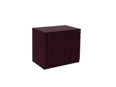 Alera Valencia Series Lateral File, 2 Legal/Letter-Size File Drawers, Mahogany, 34" X 22.75" X 29.5"