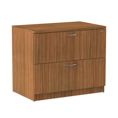 Alera Valencia Series Lateral File, 2 Legal/Letter-Size File Drawers, Modern Walnut, 34" X 22.75" X 29.5"