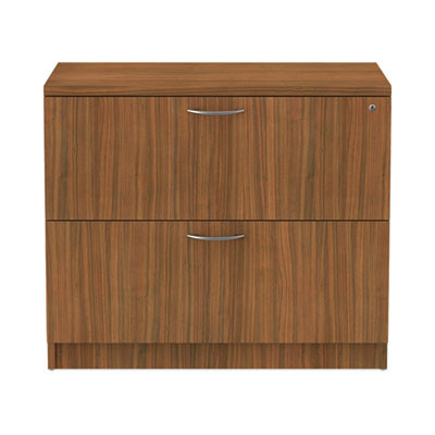 Alera Valencia Series Lateral File, 2 Legal/Letter-Size File Drawers, Modern Walnut, 34" X 22.75" X 29.5"