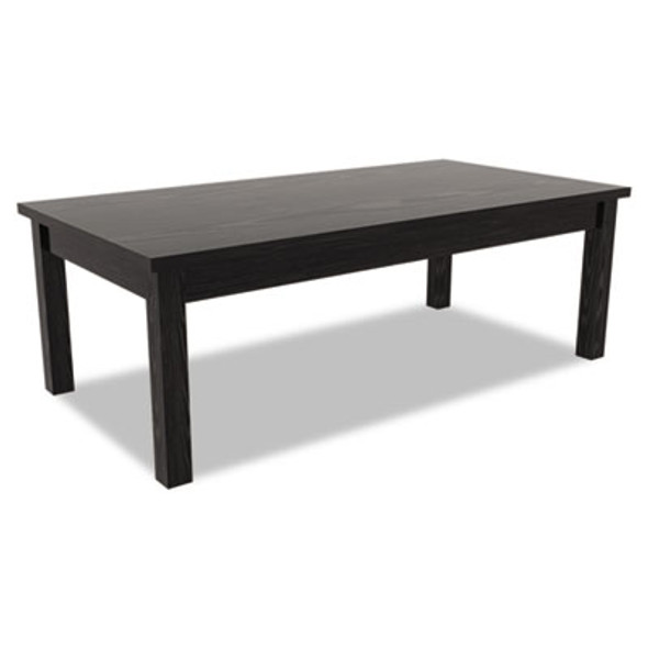 Alera Valencia Series Occasional Table, Rectangle, 47.25w X 19.13d X 16.38h, Black