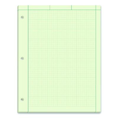 Evidence Engineer's Computation Pad, Quadrille Rule (5 Sq/In, 1 Sq/In), (100) Green-Tint 8.5 x 11 Sheets