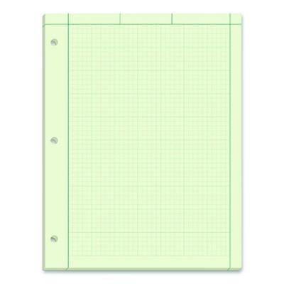 Evidence Engineer's Computation Pad, Quadrille Rule (5 Sq/In, 1 Sq/In), (200) Green-Tint 8.5 x 11 Sheets
