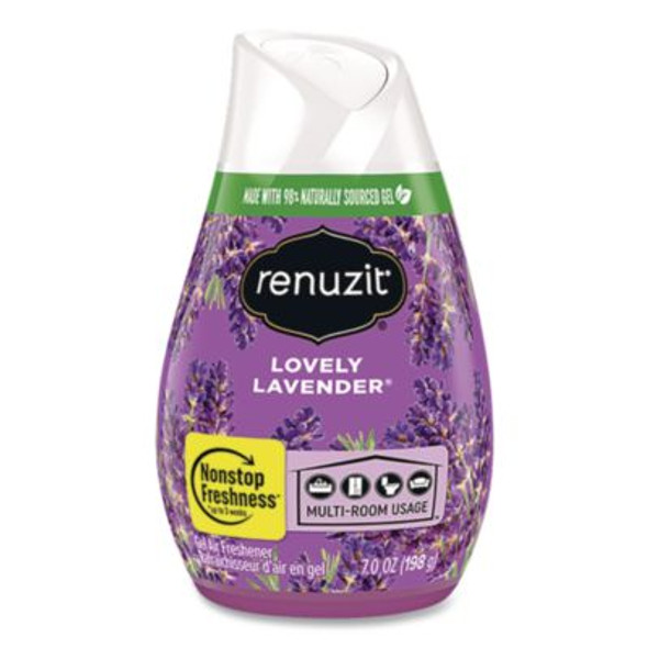 Adjustables Air Freshener, Lovely Lavender, 7 Oz Cone, 12/Carton