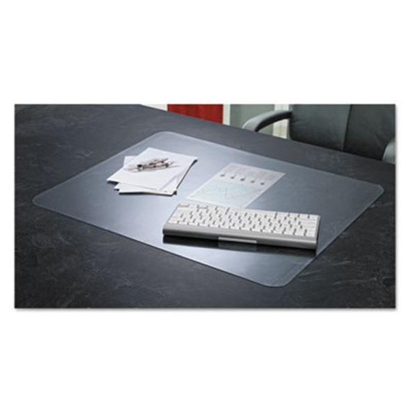 Krystalview Desk Pad With Antimicrobial Protection, Glossy Finish, 38" x 24", Clear