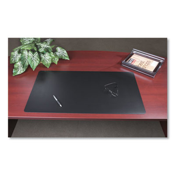 Rhinolin Ii Desk Pad With Antimicrobial Protection, 17" x 12", Black