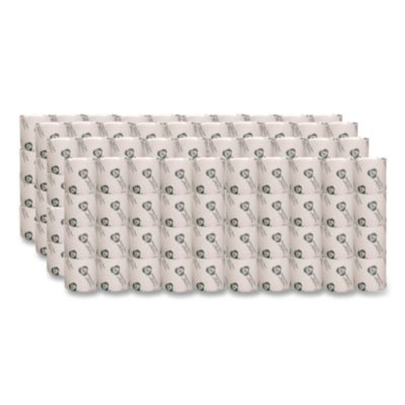 Recycled Two-Ply Standard Toilet Paper, Septic Safe, White, 550 Sheets/Roll, 80 Rolls/Carton