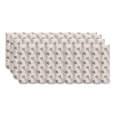Recycled Two-Ply Standard Toilet Paper, Septic Safe, White, 550 Sheets/Roll, 80 Rolls/Carton