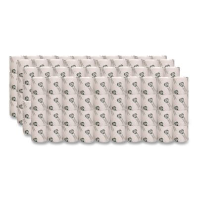 Recycled Two-Ply Standard Toilet Paper, Septic Safe, White, 600 Sheets/Roll, 48 Rolls/Carton