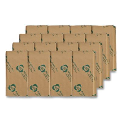Recycled Multifold Paper Towels, 1-Ply, 9.5 X 9.5, White, 250/Pack, 16 Packs/Carton