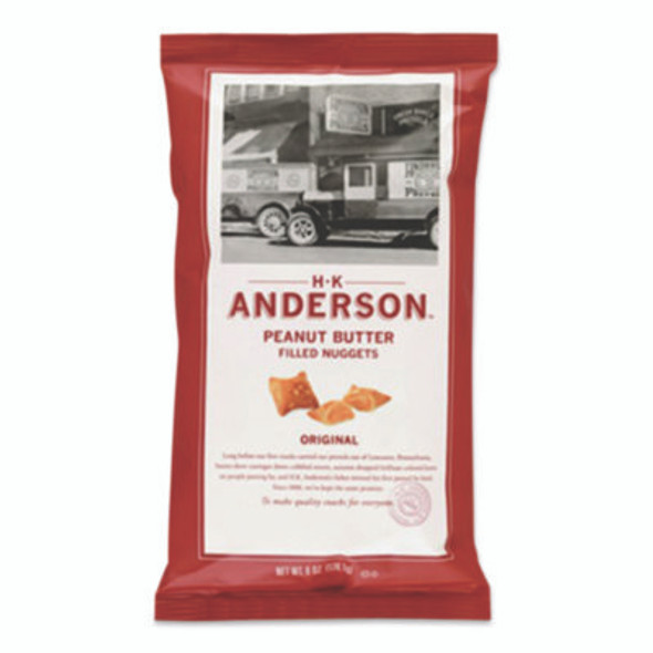 Peanut Butter Filled Pretzel Nuggets, Original, 2.5 Oz Packets, 8/Carton