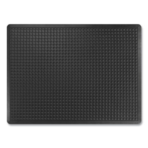 Bubble Flex Anti-Fatigue Mat, Rectangular, Black Crush-Resistant Non-Slip Surface, 36" x 48"