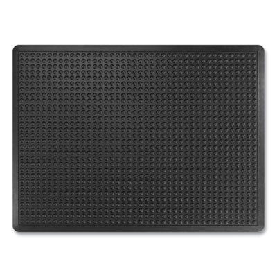 Bubble Flex Anti-Fatigue Mat, Rectangular, Black Crush-Resistant Non-Slip Surface, 36" x 48"
