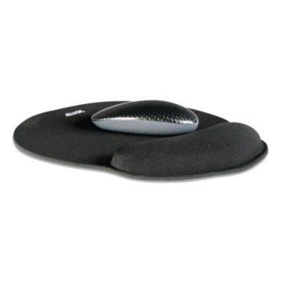 Mousepad Pro Memory Foam Mouse Pad With Wrist Rest, 9 x 10, Black