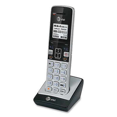 Tl86003 Cordless Telephone Handset For Tl86103 System, Silver/Black